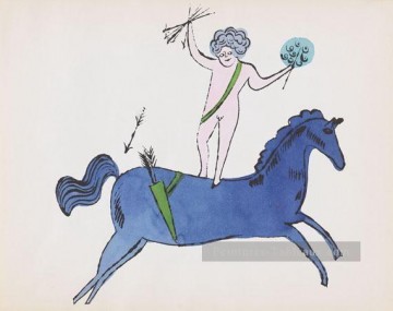 Andy Warhol Painting - Cherub and Horse Andy Warhol